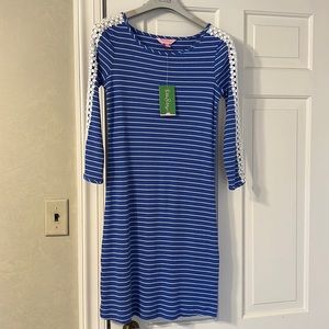 Blue & White Striped Lilly Dress